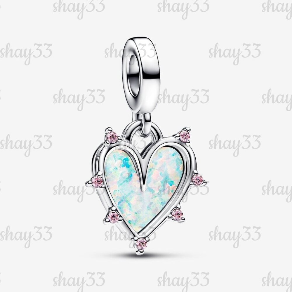 Pandora Friendship Opalescent Double Dangle Charm